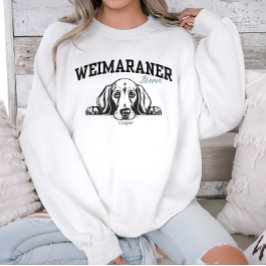 Uni Varsity Script Weimaraner Mama Sweatshirt