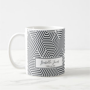 Uni von geometrischen Drehbüchern Kaffeetasse