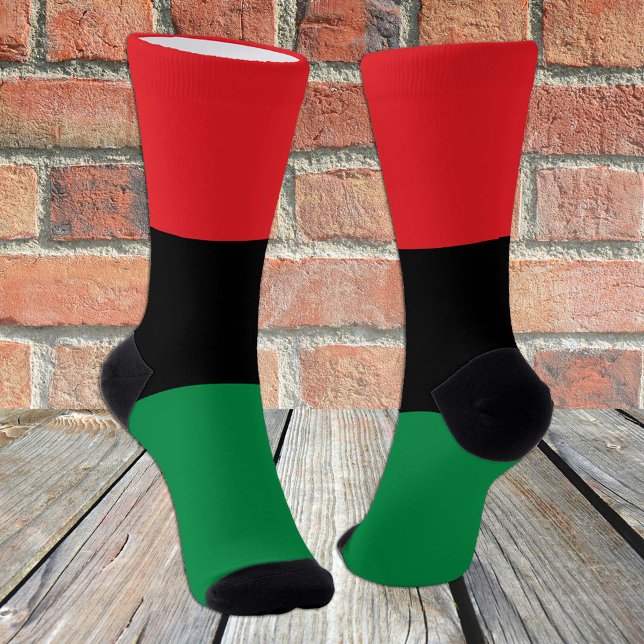 Unia Flag Symbol & Pan African Flag / Kwanzaa Socken (Von Creator hochgeladen)