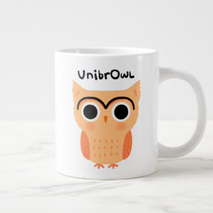UnibrOwl Unibrow Owl   Funny Niedlich Eyebrows Owl Jumbo-Tasse