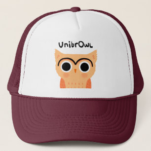 UnibrOwl Unibrow Owl Funny Niedlich Eyebrows Owl Truckerkappe