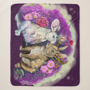 Unibunny Kisses Jackalope Magische Liebe Sherpadecke