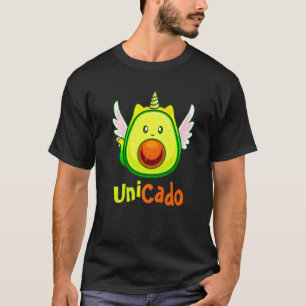 Unicado Lustiges Einhorn Avocado Vegan Vegetarisch T-Shirt