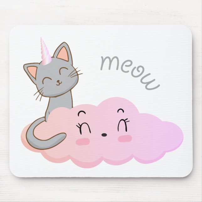 Unicat Cloud Mäuse-Pad Mousepad (Vorne)
