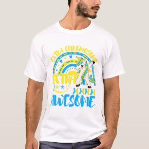 Unicordown Syndrome Awareness Extra Chromosome A T-Shirt
