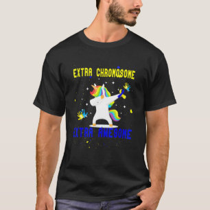 Unicordown Syndrome Awareness Extra Chromosome A T-Shirt
