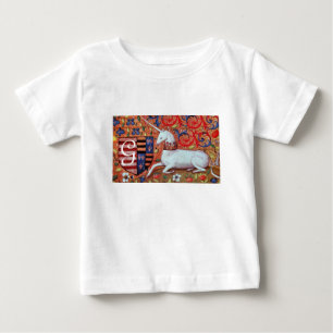 UNICORE UND FANTASY-BLUME, MOTIFS-MONOGRAMM BABY T-SHIRT