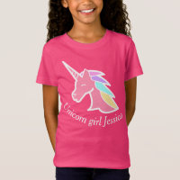 Unicorer gläubiger personalisierter T - Shirt