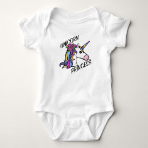 Unicoress Princess Design - Baby Jersey Bodysuit Strampler