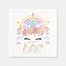 Unicorful Erster Geburtstag Serviette