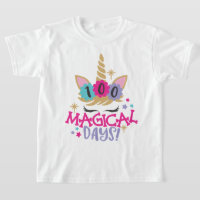 Unicorn 100 Magical Days of School T - Shirt