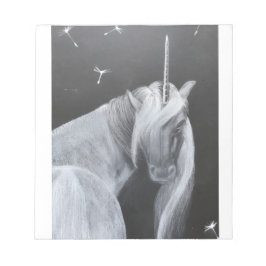 Unicorn and Dandelion notepad Notizblock