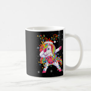 Unicorn Animal Weihnachtsmannmütze Ugly Christmas Kaffeetasse