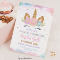 Unicorn Anniversaire Invitation Unicorn Party Magi