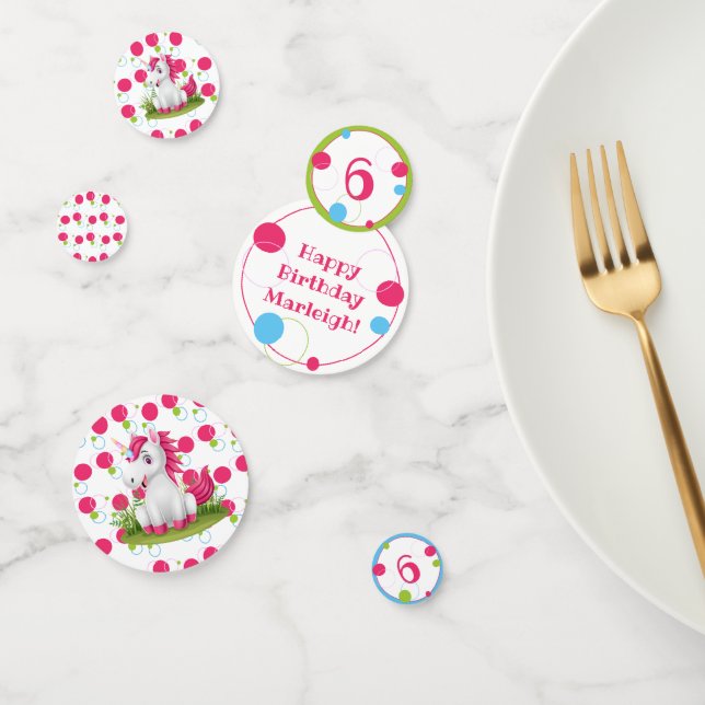 Unicorn Anniversaire Thème Table Confetti (Groupe)