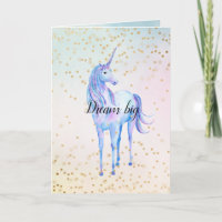 Unicorn Aqua Pink Gelbe Gefärbte Krawatte Confetti