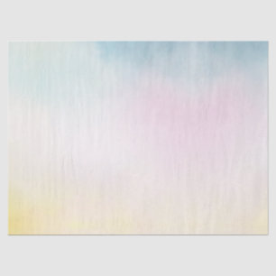 Unicorn Aqua Pink Gelbe Gefärbte Krawatte Seidenpapier