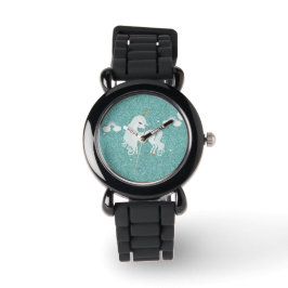 Unicorn Aquamariner Glitzer eWatch Armbanduhr