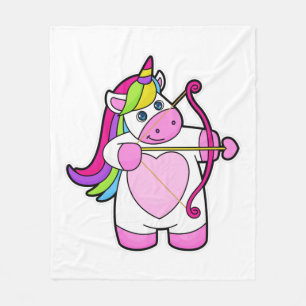 Unicorn as Archer with Bow and Arrow Fleecedecke