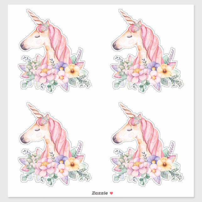 Unicorn Aufkleber (Blatt)