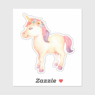 Unicorn-Aufkleber für Wasserfarben Aufkleber