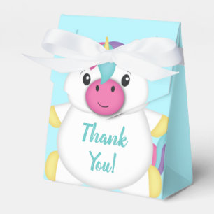Unicorn Baby Dusche Aquamarin Geschenkschachtel
