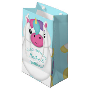 Unicorn Baby Dusche Aquamarin Kleine Geschenktüte