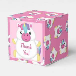 Unicorn Baby Dusche Rosa Geschenkschachtel