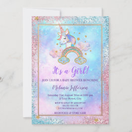 Unicorn Baby Shower Invitations