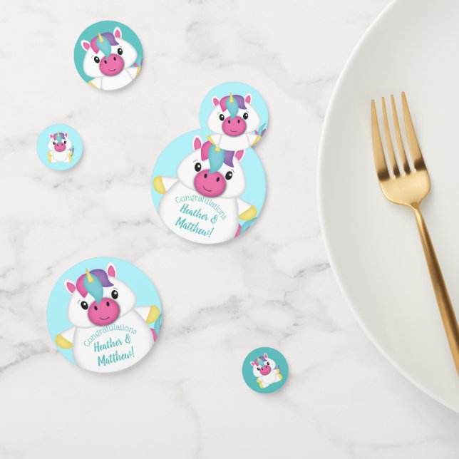 Unicorn Baby Shower Konfetti (Gruppe)