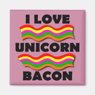Unicorn Bacon Funny Kühlschrankmagnet Kühlschrank