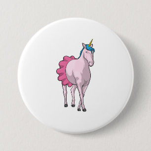 Unicorn Ballerina Ballerina Ballet Button