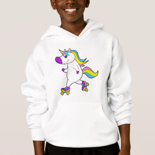 Unicorn bei Inline-Skaten mit Roller-Skaten Hoodie