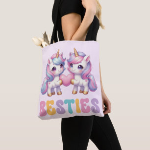 Unicorn Besties Beste Freunde für immer Tasche