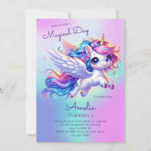 Unicorn Birthday Einladung Unicorn Geburtstagspart