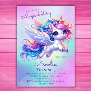 Unicorn Birthday Einladung Unicorn Geburtstagspart