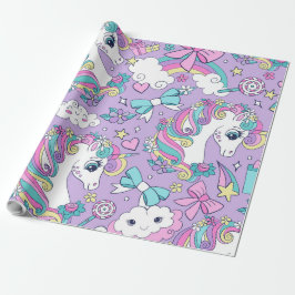 Unicorn Birthday Geschenkpapier