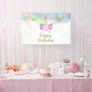 Unicorn Birthday Party Banner