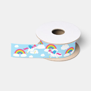 Unicorn Birthday Party Satinband