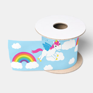 Unicorn Birthday Party Satinband