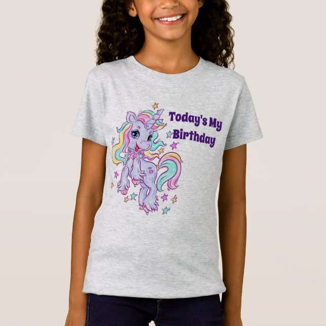 Unicorn Birthday T - Shirt (Vorderseite)