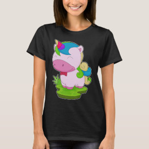 Unicorn Bow Krawatte T-Shirt