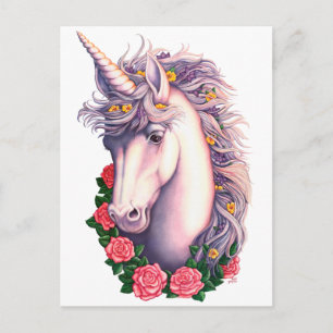 Unicorn Cameo Postkarte