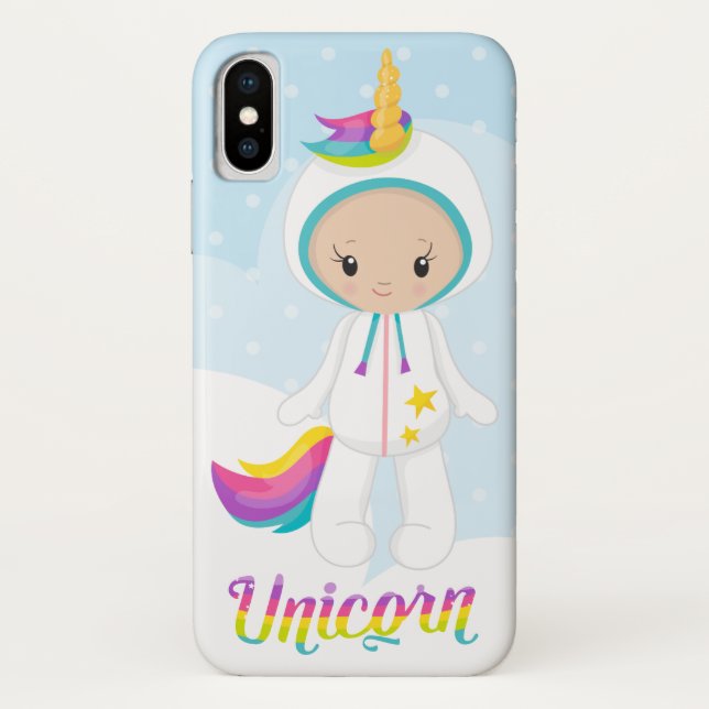 Unicorn Case Mate Barely iPhone X (Rückseite)
