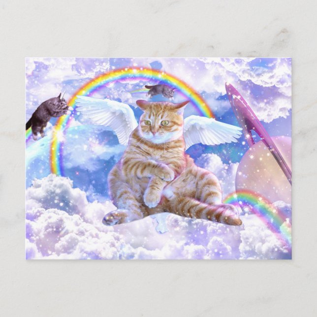 Unicorn - Caticorn Postkarte (Vorderseite)