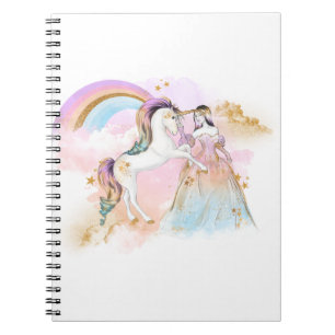 Unicorn Clipart Rainbow Fairytale Notizblock