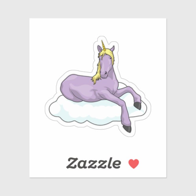 Unicorn Cloud Aufkleber (Blatt)