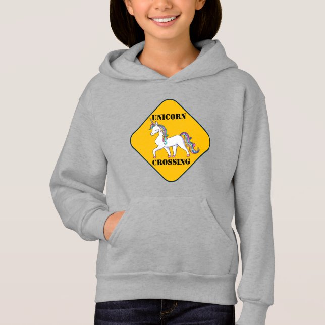 Unicorn Crossing Hoodie (Vorderseite)