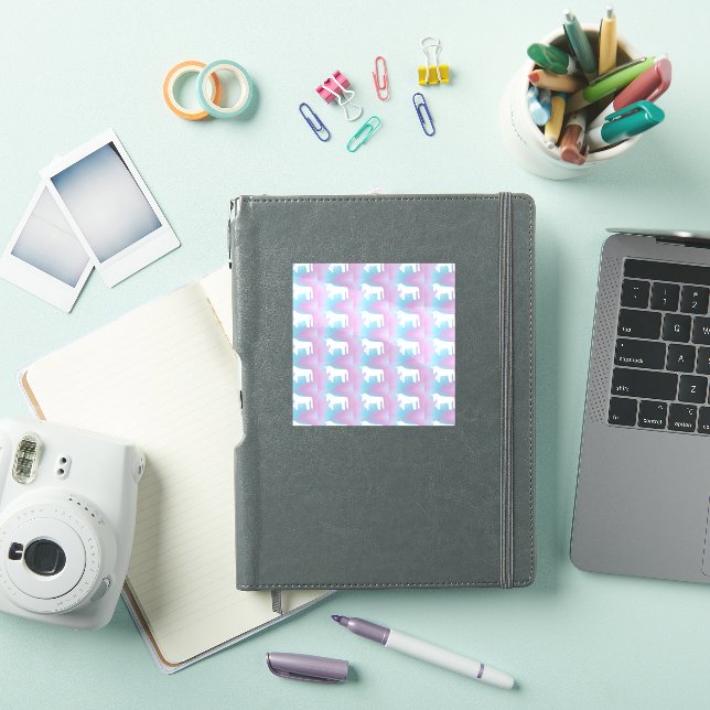 Unicorn, Cute Preppy sticker (Couverture iPad)