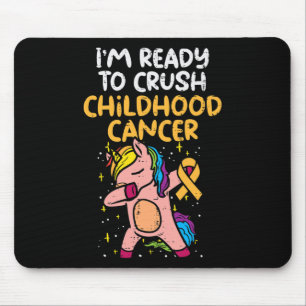 Unicorn Dab Bereit für den Krebs im Kindesalter Aw Mousepad